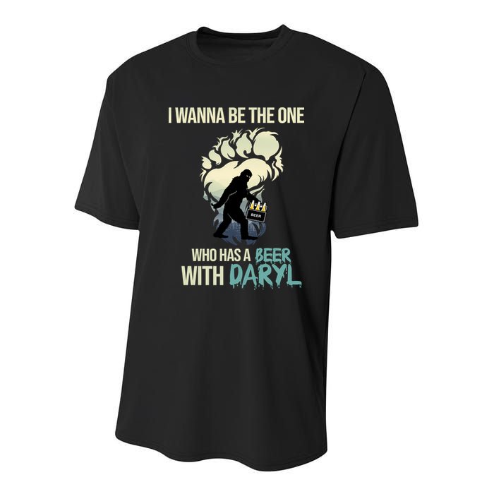 I Wanna Be The One Who Has A Beer With Daryl Youth Performance Sprint T-Shirt