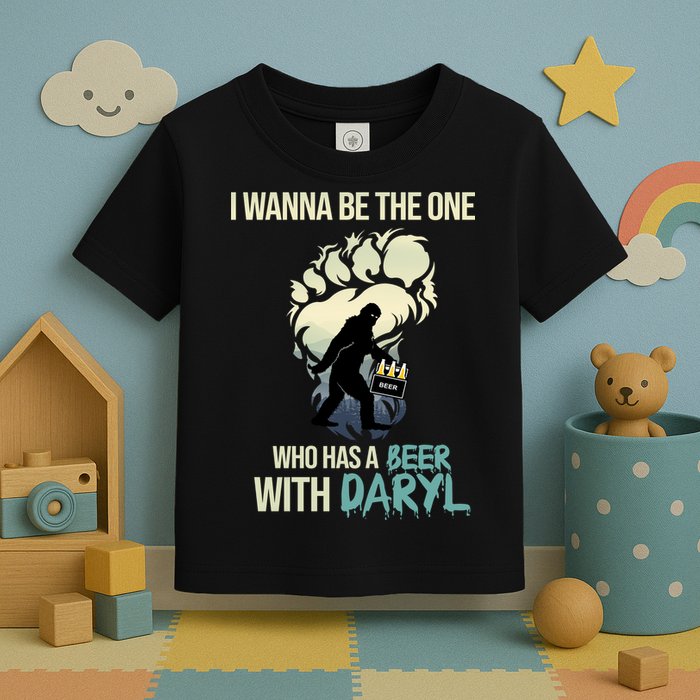 I Wanna Be The One Who Has A Beer With Daryl Toddler T-Shirt