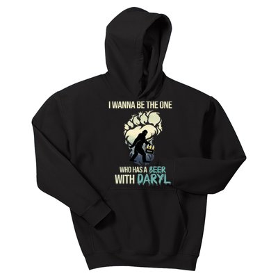 I Wanna Be The One Who Has A Beer With Daryl Kids Hoodie