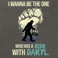 I Wanna Be The One Who Has A Beer With Daryl Cotton Canvas Backpack