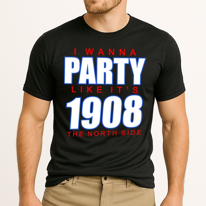 I Wanna Party Like It's 1908 The North Side Chicago Cooling Performance Crew T-Shirt