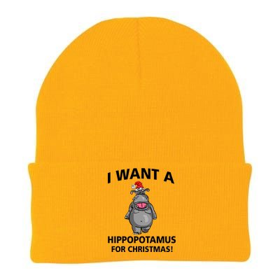 I Want A Hippopotamus For Christmas Knit Cap Winter Beanie