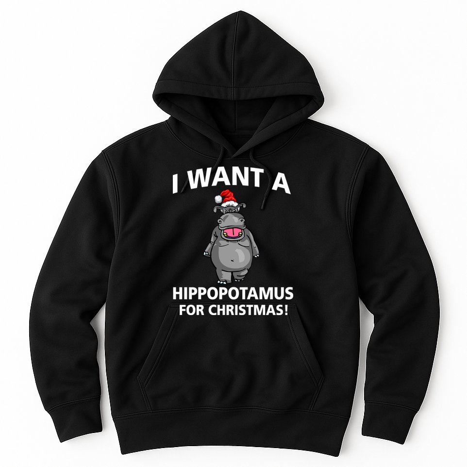 I Want A Hippopotamus For Christmas Hoodie