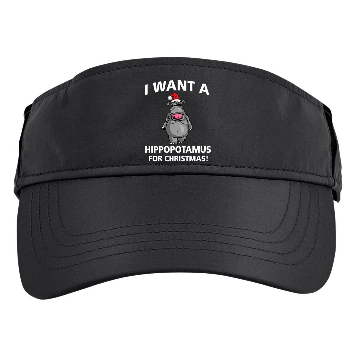 I Want A Hippopotamus For Christmas Adult Drive Performance Visor