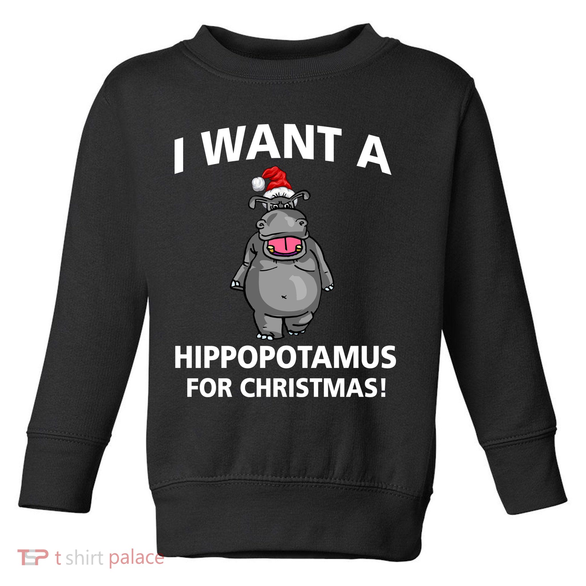 I Want A Hippopotamus For Christmas Toddler Sweatshirt