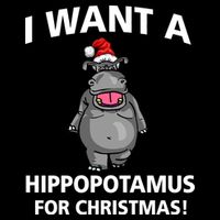 I Want A Hippopotamus For Christmas Zip Tote Bag