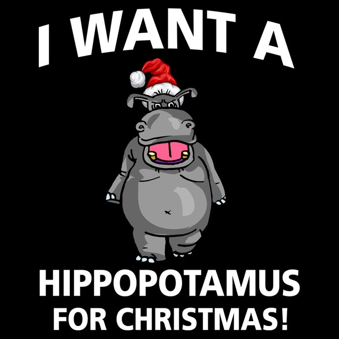 I Want A Hippopotamus For Christmas Zip Tote Bag