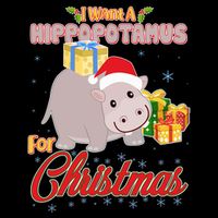 I Want A Hippopotamus for Christmas Classic Song 7-Panel Snapback Hat