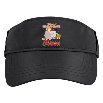 I Want A Hippopotamus for Christmas Classic Song Adult Drive Performance Visor