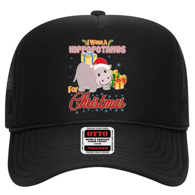 I Want A Hippopotamus for Christmas Classic Song Trucker Hat