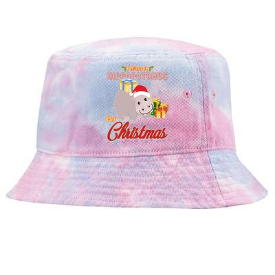 I Want A Hippopotamus for Christmas Classic Song Tie-Dyed Bucket Hat