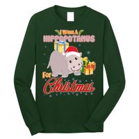 I Want A Hippopotamus for Christmas Classic Song Long Sleeve Shirt