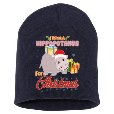 I Want A Hippopotamus for Christmas Classic Song Short Acrylic Beanie