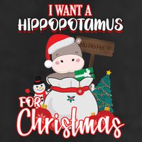 I Want A Hippopotamus For Christmas Ho Ho Ho 11oz C Handle Ceramic Mug