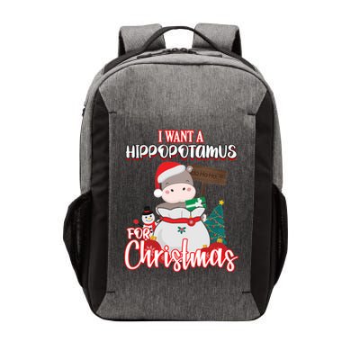 I Want A Hippopotamus For Christmas Ho Ho Ho Vector Backpack