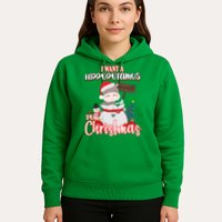 I Want A Hippopotamus For Christmas Ho Ho Ho Hoodie