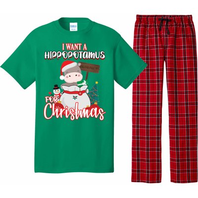 I Want A Hippopotamus For Christmas Ho Ho Ho Pajama Set