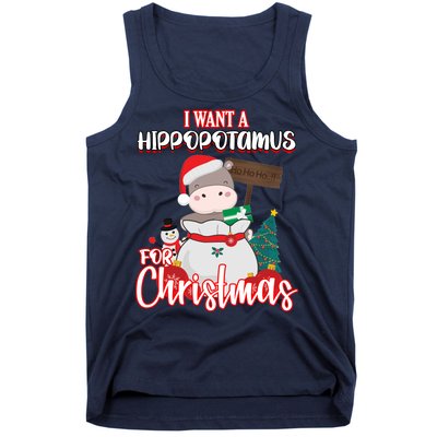 I Want A Hippopotamus For Christmas Ho Ho Ho Tank Top