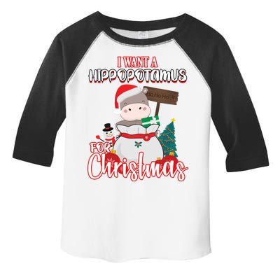 I Want A Hippopotamus For Christmas Ho Ho Ho Toddler Fine Jersey T-Shirt