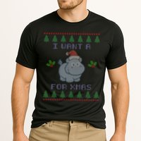 I Want A Hippopotamus For Christmas Ugly Cooling Performance Crew T-Shirt