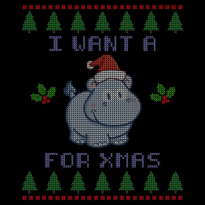 I Want A Hippopotamus For Christmas Ugly Zip Tote Bag