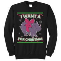 I Want A Hippopotamus Ugly Christmas Sweater Sweatshirt