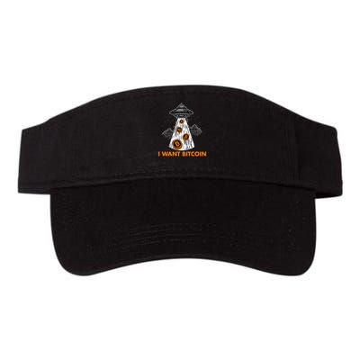 I Want Bitcoin BTC Crypto Currency UFO Visor