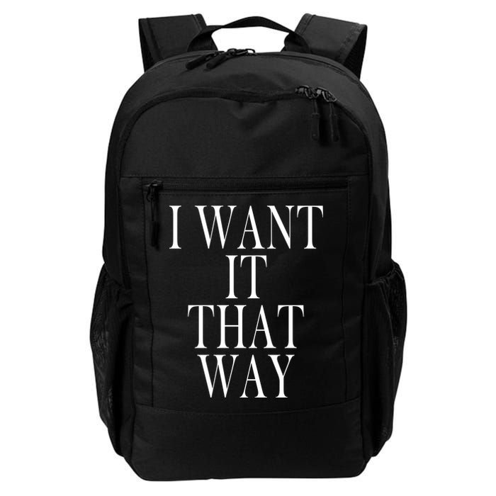 I Want It That Way Funny Music Band Song Backpack