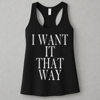 I Want It That Way Funny Music Band Song Womens Tank Top