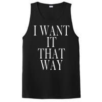 I Want It That Way Funny Music Band Song PosiCharge Competitor Tank