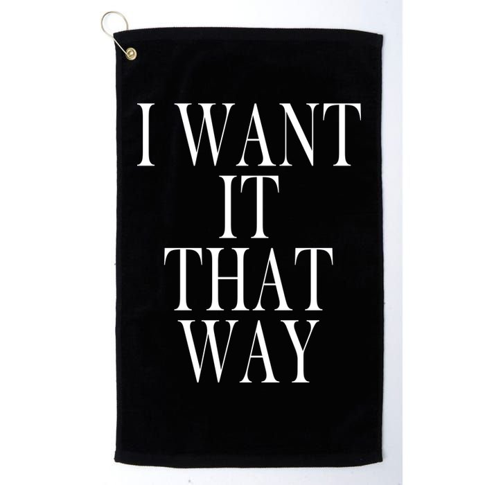 I Want It That Way Funny Music Band Song Golf Towel