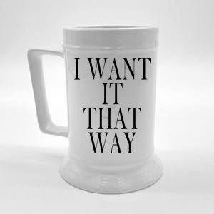 I Want It That Way Funny Music Band Song Beer Stein