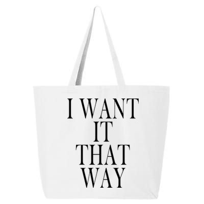 I Want It That Way Funny Music Band Song 25L Jumbo Tote