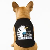 I Want To Be A Unicorn But I'm A Zebra Funny Doggie Tank