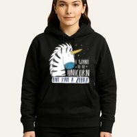 I Want To Be A Unicorn But I'm A Zebra Funny Hoodie