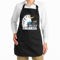 I Want To Be A Unicorn But I'm A Zebra Funny Apron
