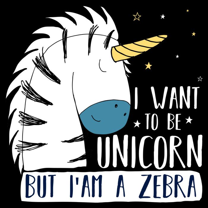 I Want To Be A Unicorn But I'm A Zebra Funny 7-Panel Snapback Hat