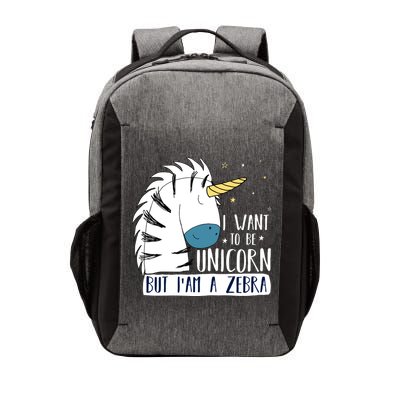 I Want To Be A Unicorn But I'm A Zebra Funny Vector Backpack