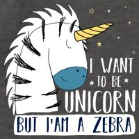 I Want To Be A Unicorn But I'm A Zebra Funny Vector Backpack