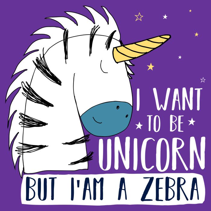 I Want To Be A Unicorn But I'm A Zebra Funny Premium T-Shirt