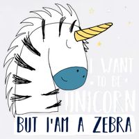 I Want To Be A Unicorn But I'm A Zebra Funny Garment-Dyed Sweatshirt
