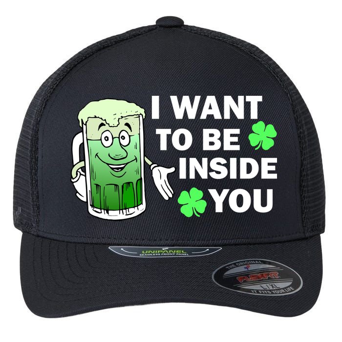 I Want To Be Inside You Beer Flexfit Unipanel Trucker Cap