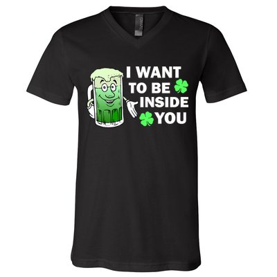 I Want To Be Inside You Beer V-Neck T-Shirt