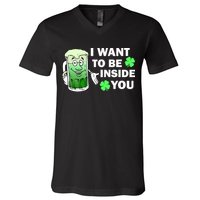 I Want To Be Inside You Beer V-Neck T-Shirt