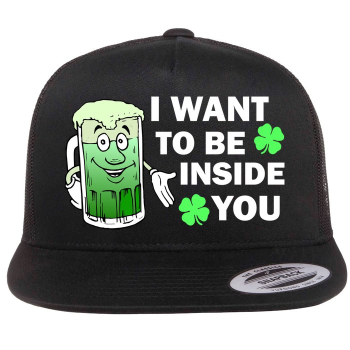 I Want To Be Inside You Beer Flat Bill Trucker Hat