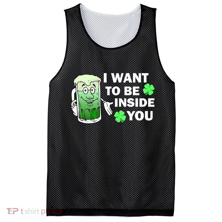 I Want To Be Inside You Beer Mesh Reversible Basketball Jersey Tank