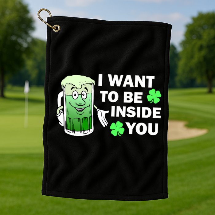 I Want To Be Inside You Beer Golf Towel