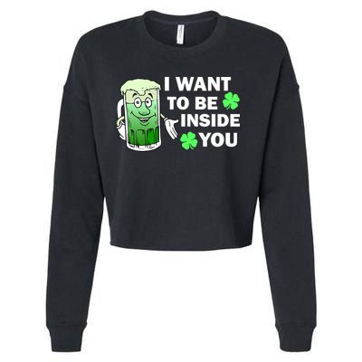 I Want To Be Inside You Beer Cropped Pullover Crew