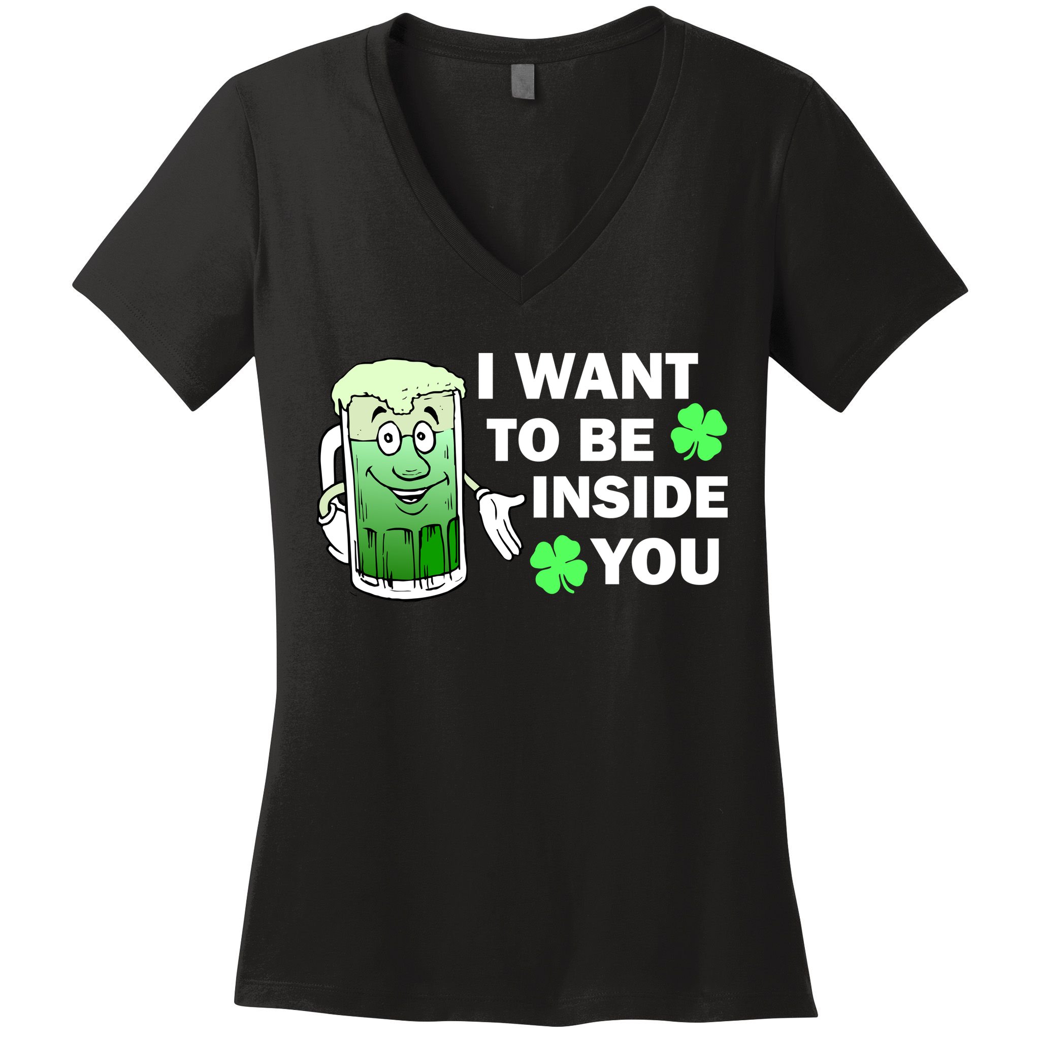 I Want To Be Inside You Beer Women's V-Neck T-Shirt