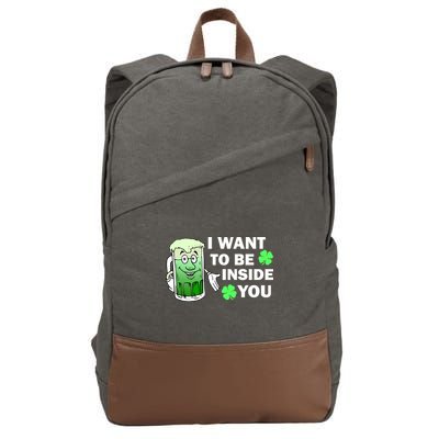 I Want To Be Inside You Beer Cotton Canvas Backpack
